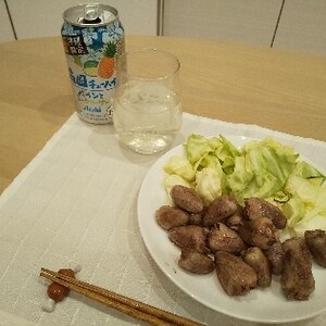 ハツのにんにく焼き